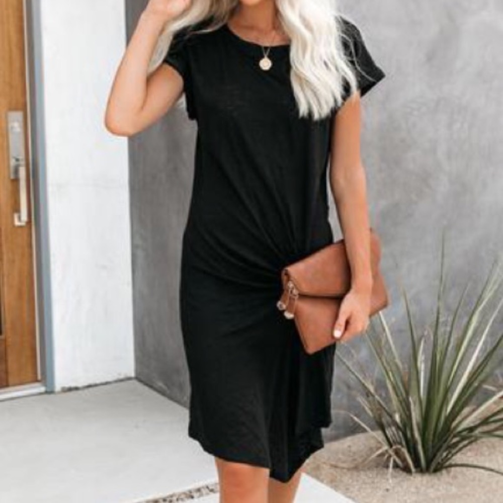 🔥BOGO SALE🔥 Vici Low Key Linen Dress